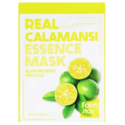 FarmStay Тканевая маска для лица с экстрактом каламанси Real Calamansi Essence Mask 23мл