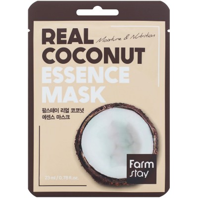 FarmStay Тканевая маска для лица с экстрактом кокоса Real Coconut Essence Mask 23мл