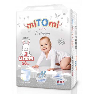 miTOmi Premium Трусики М58 (6-11кг) 58шт