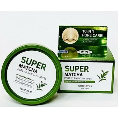 SOME BY MI Очищающая глиняная маска для лица с экстрактом чая матч SUPER MATCHA PORE CLEAN CLAY MASK 100г