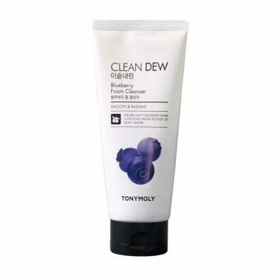 TONY MOLY Очищающая пенка для умывания с экстрактом черники CLEAN DEW Blueberry Foam Cleanser 180мл