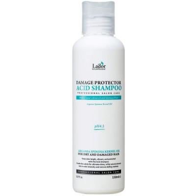 LA'DOR Бесщелочной шампунь с коллагеном и аргановым маслом Damage Protector Acid Shampoo 150мл