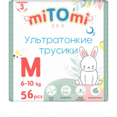 miTOmi O2 ультратонкие Трусики M56 (6-10кг) 56шт