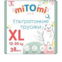 miTOmi O2 ультратонкие Трусики XL38 (12-20кг) 38шт