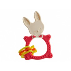 RoxyKids RBT-001R Универсальный прорезыватель BUNNY TEETHER Коралловый