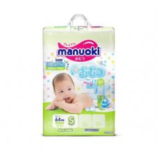 MANUOKI Подгузники UltraThin S64 (3-6кг) 64шт