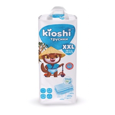 KIOSHI Трусики XXL34 (15+ кг) 34шт