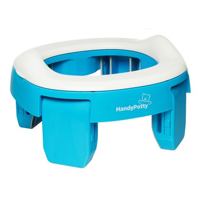 RoxyKids HP-250B Складной дорожный горшок и насадка на унитаз HandyPotty Голубой