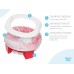 RoxyKids HP-250R Складной дорожный горшок и насадка на унитаз HandyPotty Коралловый