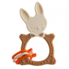 RoxyKids RBT-001BD Универсальный прорезыватель BUNNY TEETHER Шоколадный