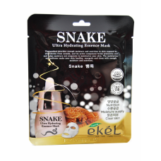 EKEL Маска для лица тканевая ЗМЕИНЫЙ ПЕПТИД Snake Ultra Hydrating Essence Mask 25мл