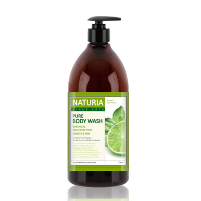 NATURIA Гель для душа МЯТА/ЛАЙМ Pure Body Wash (Wild Mint & Lime) 750мл